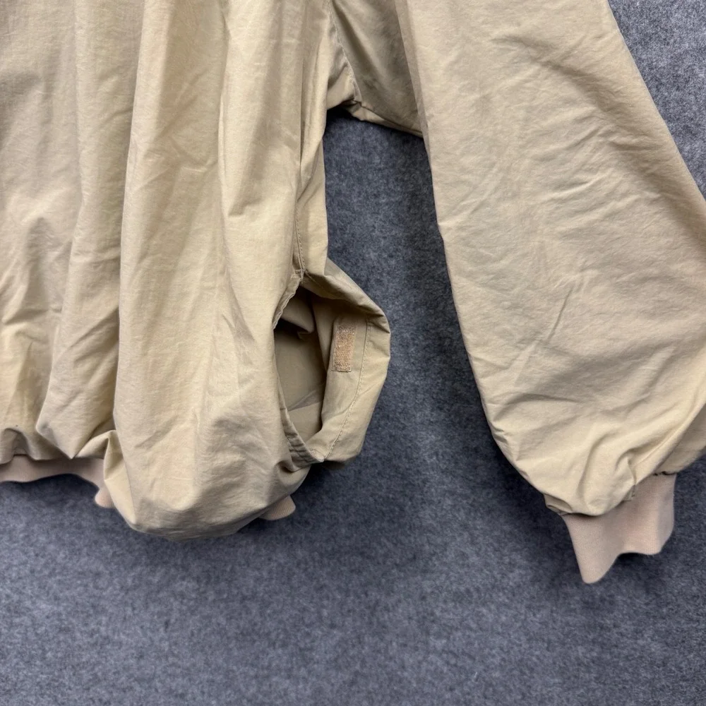Polo Ralph Lauren Mens XL Tan‎ Nylon Mesh Lined Golf Crest Pullover Windbreaker
